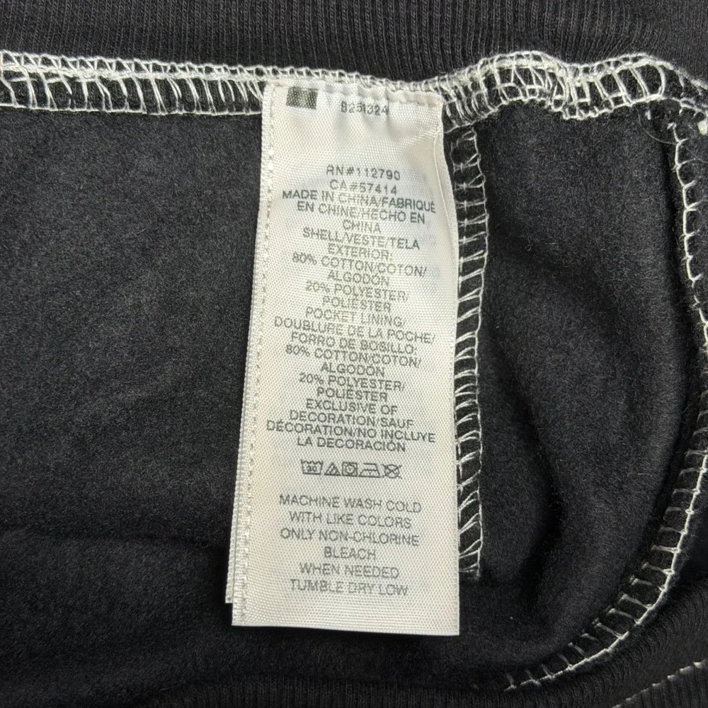 True Religion Big T‎ Jogger Black White Contrast Stitch Sweatpants Small NEW
